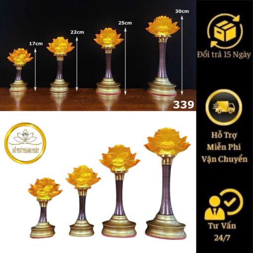 Đèn sen lưu li 8 9 10