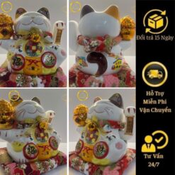 Mèo thần tài Phú Quý Xài pin , ghim điện